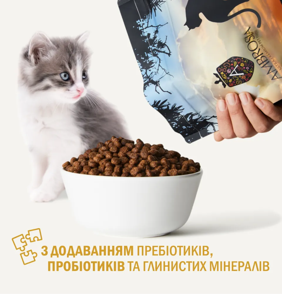 Фото 5 AMBROSIA Grain Free Kitten & Cat Fresh Turkey & Chicken
