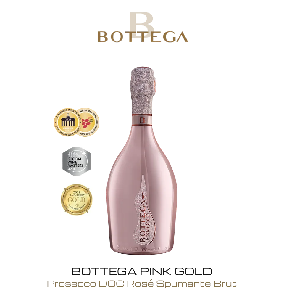 Фото 1 Bottega Prosecco Pink Gold Rose DOC