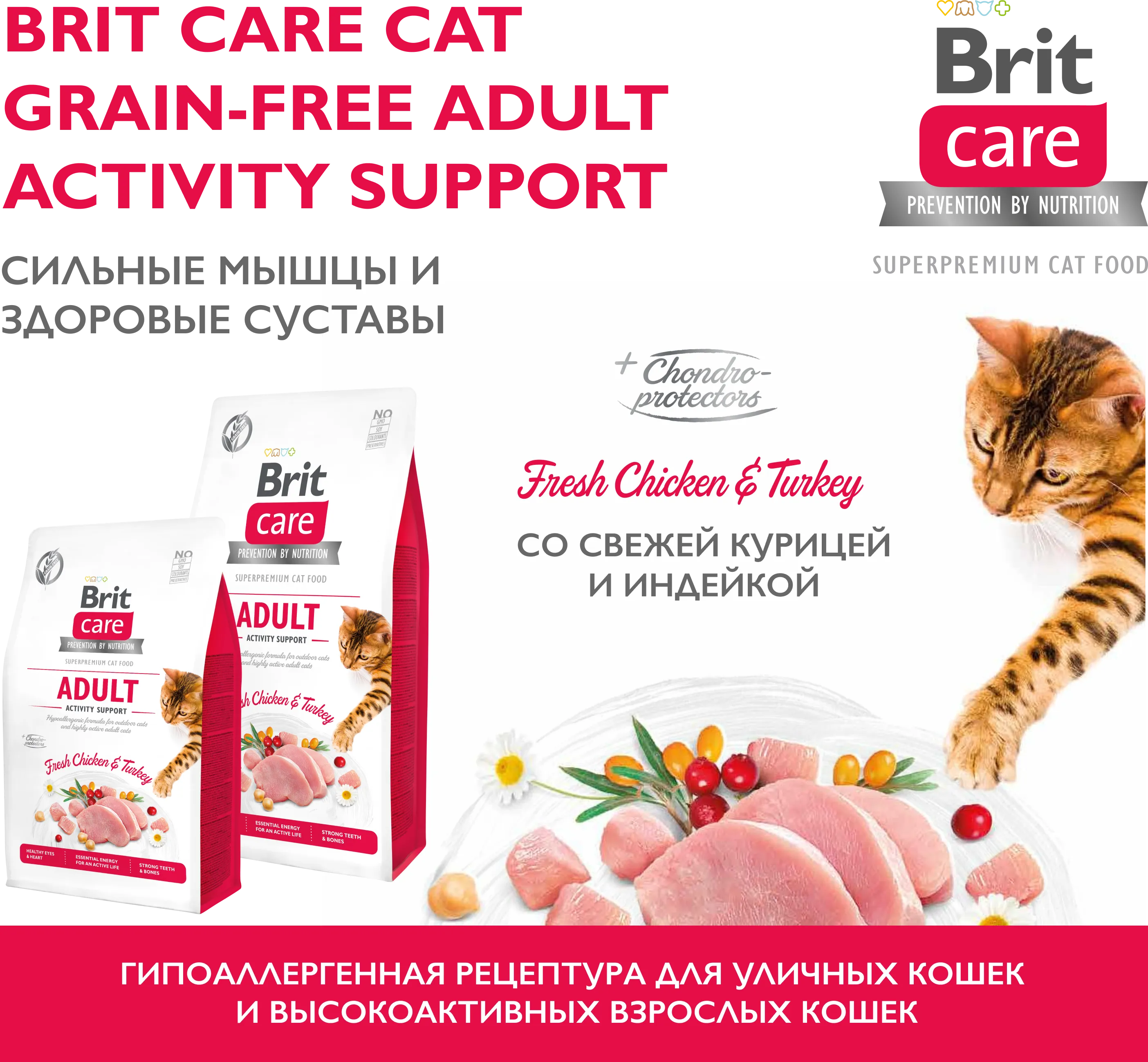 Фото 1 Brit Care Cat GF Adult Activity Support