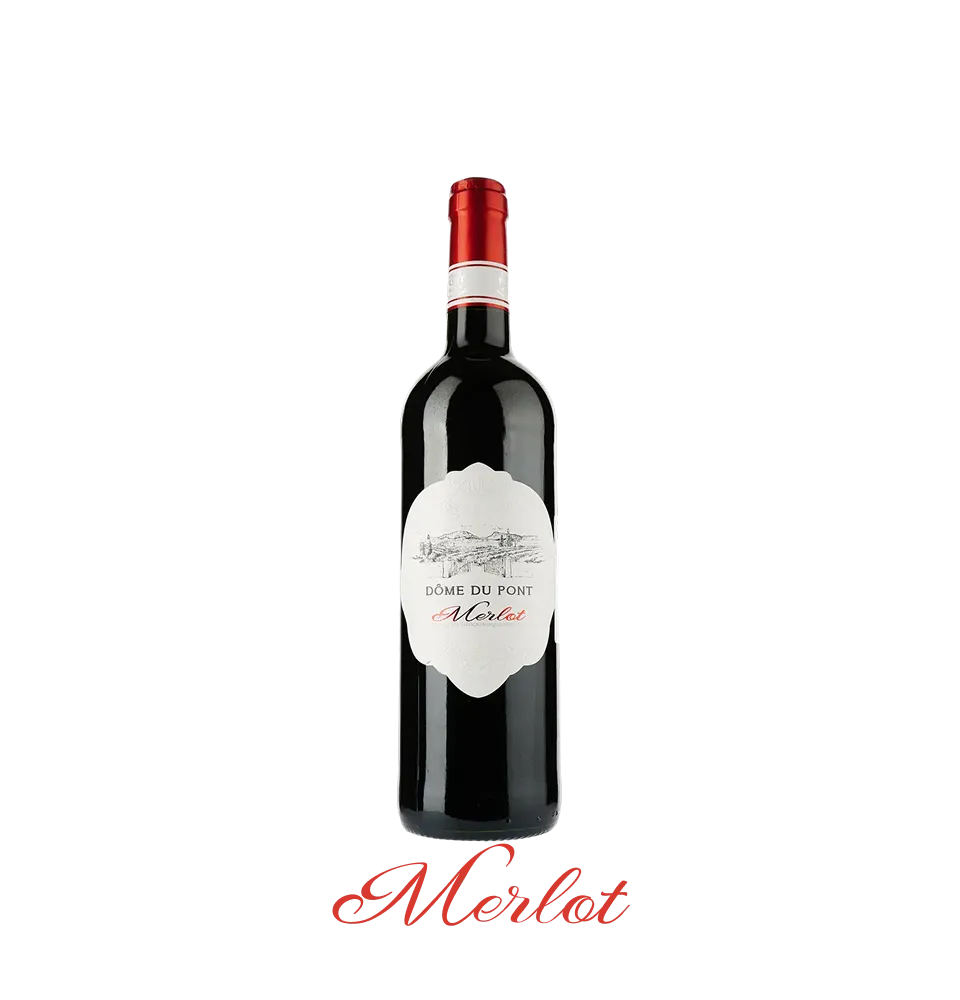 Фото 1 Вино Dome du Pont Merlot Rouge IGP Pays D'Oc