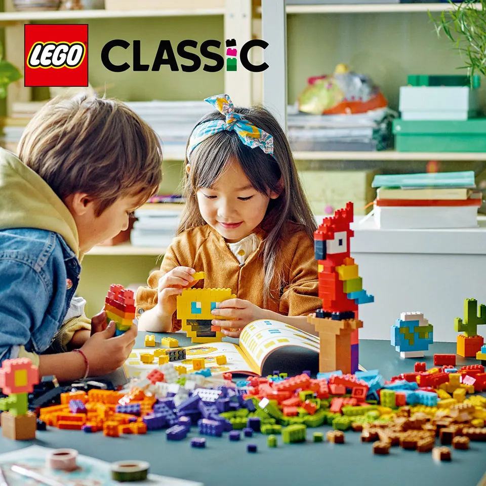 1000 ярких цветных кубиков LEGO®
