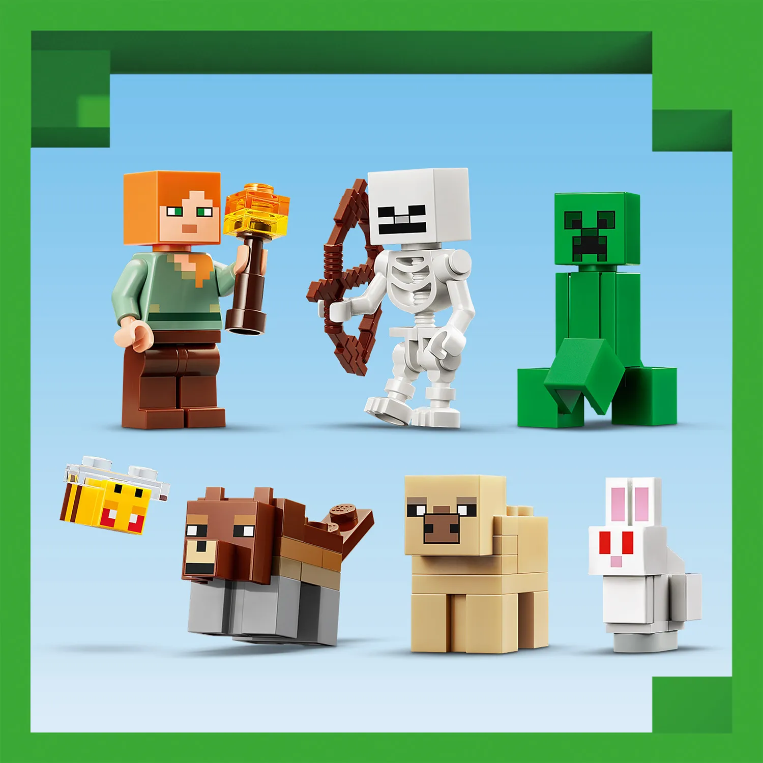 7 фігурок LEGO&reg; Minecraft&trade;