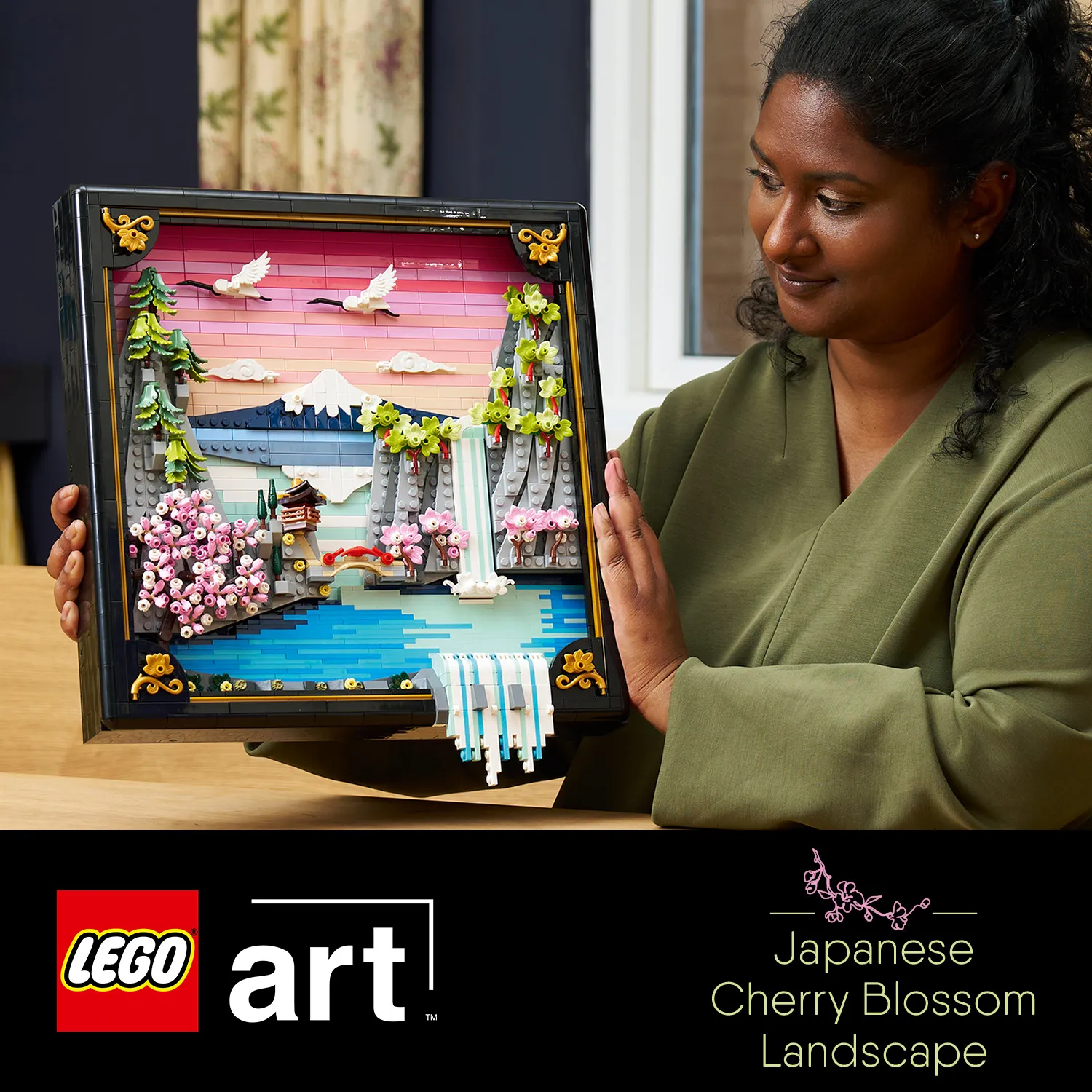 Настінний декор LEGO&reg; із цвітом японської сакури