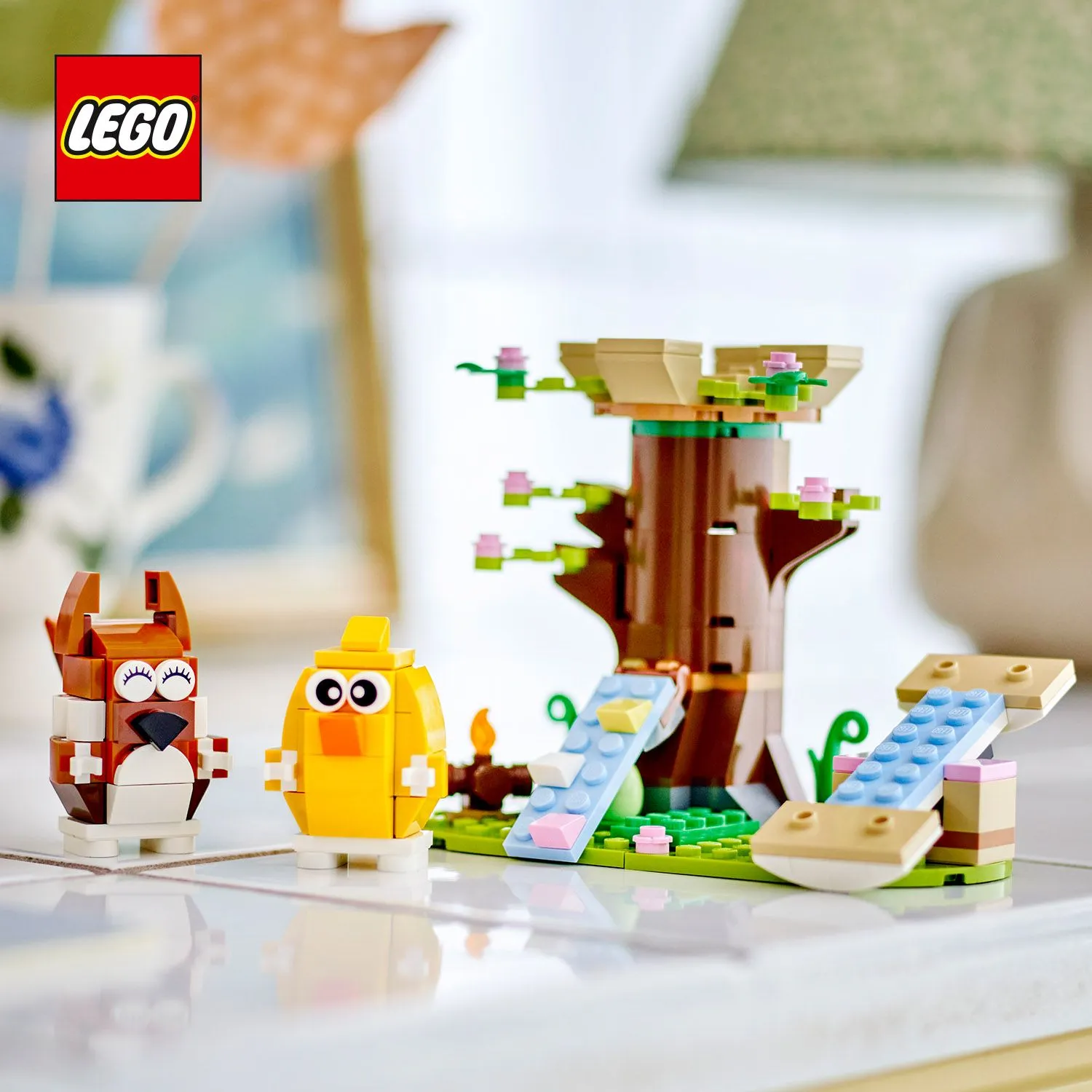 Веселый весенний игровой набор с милыми зверушками