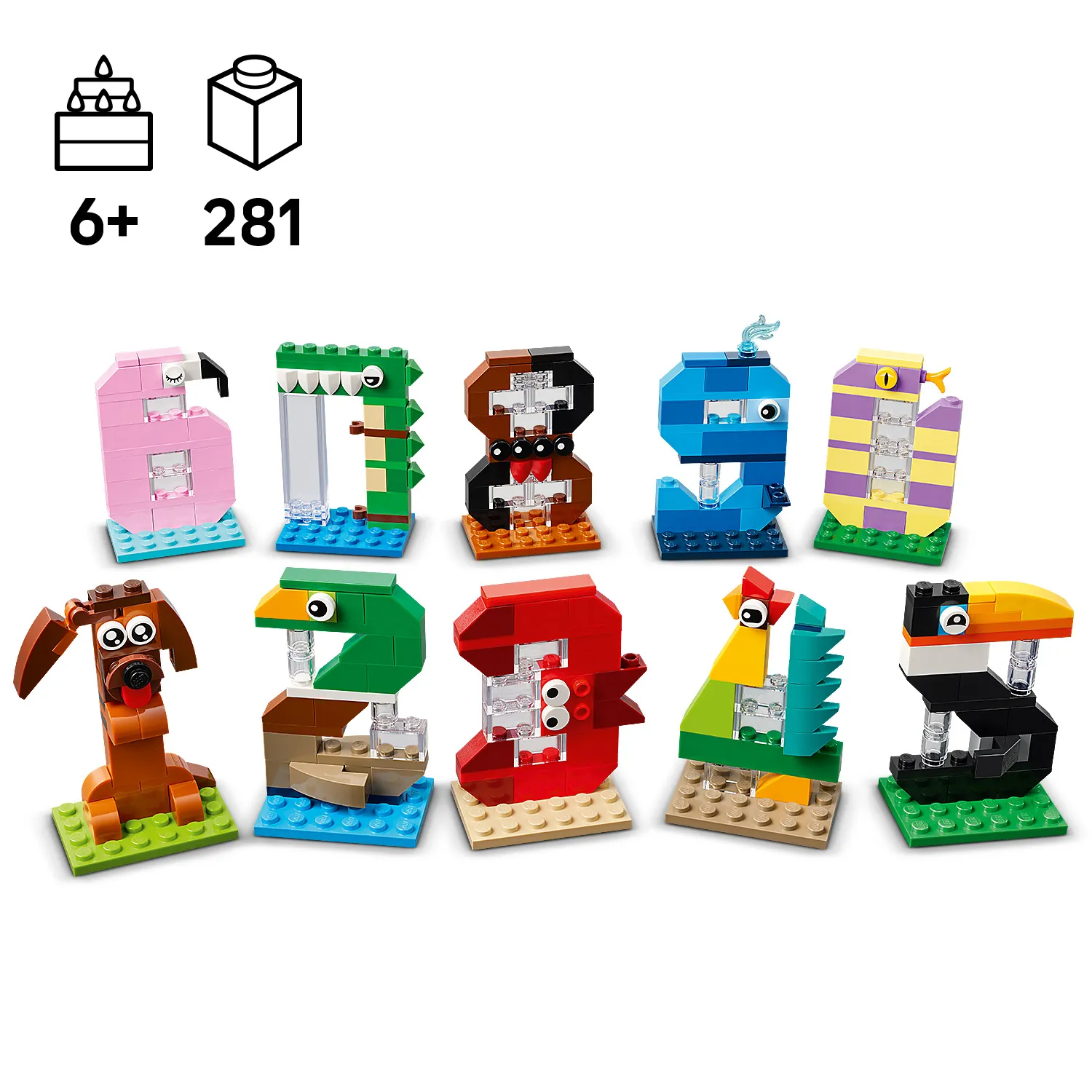 10 цифр-тварин LEGO&reg;