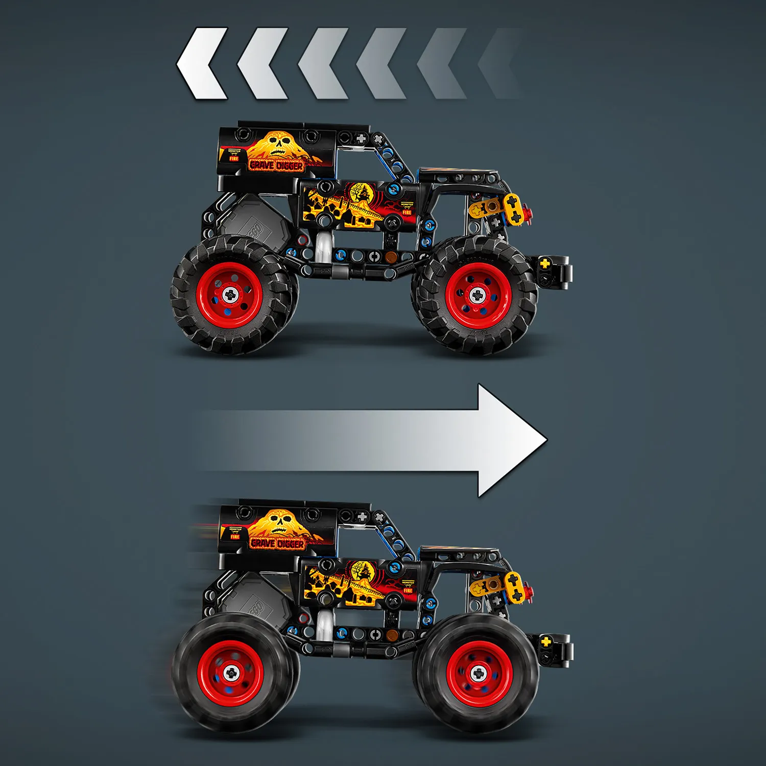 Вантажівка з інерційним механізмом