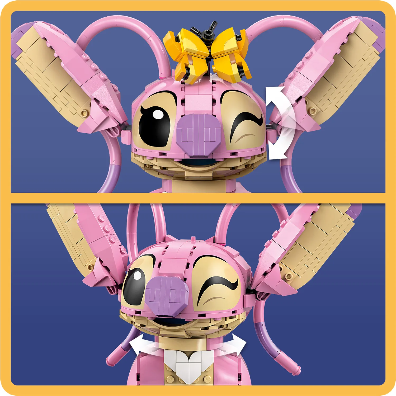 Рухливі голова, вуха й вусики