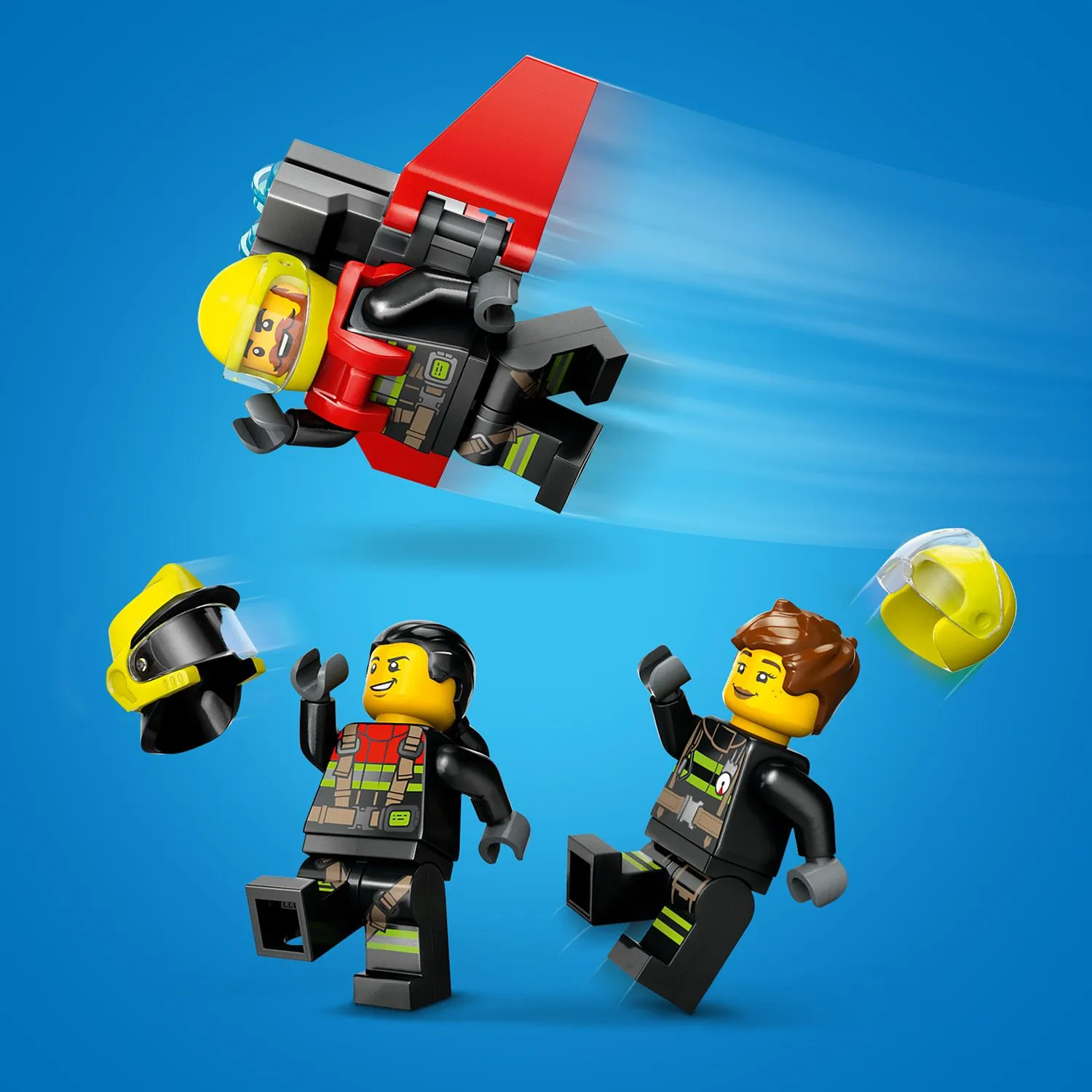 3 мініфігурки пожежників