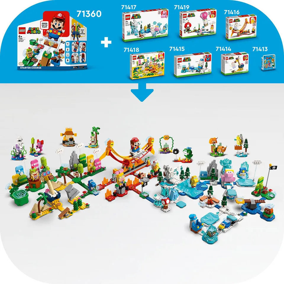 Сочетается с наборами LEGO® Super Mario™