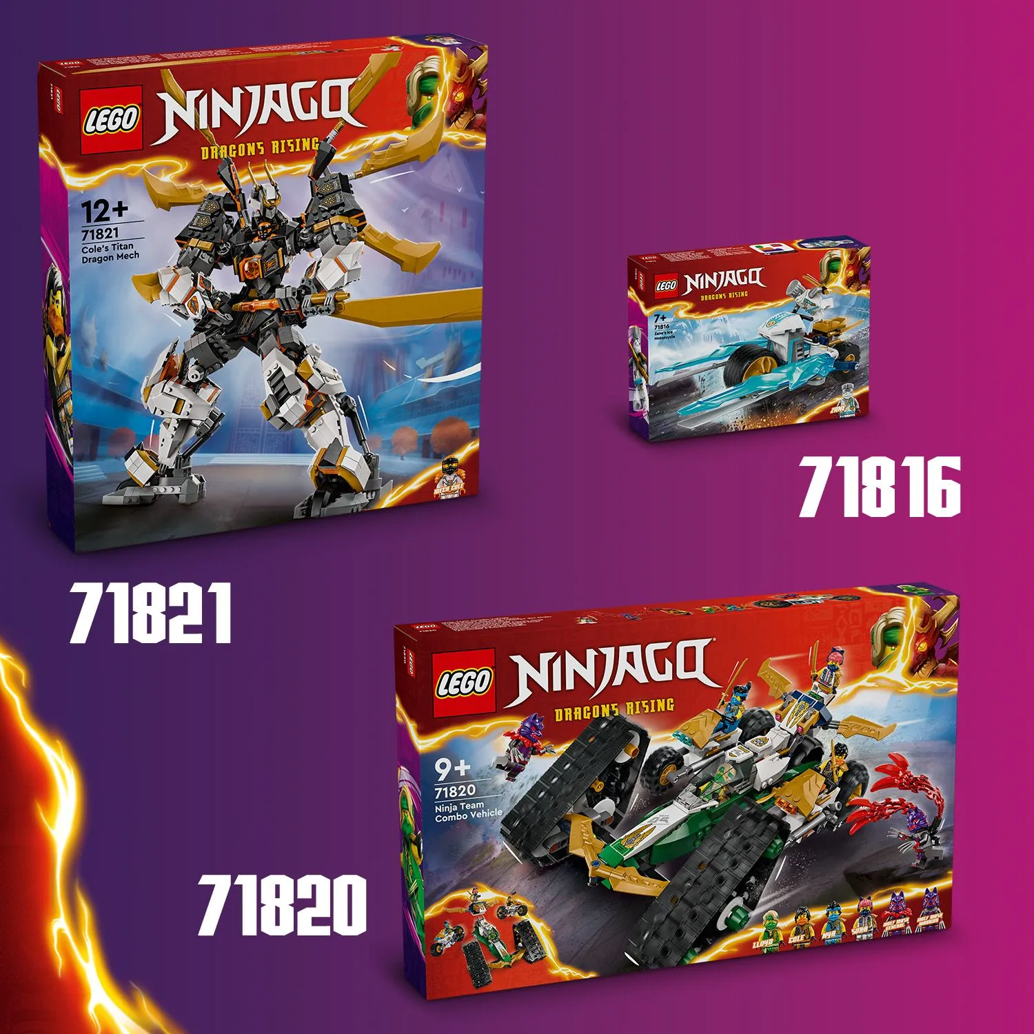 Більше наборів LEGO® NINJAGO® для колекціонування