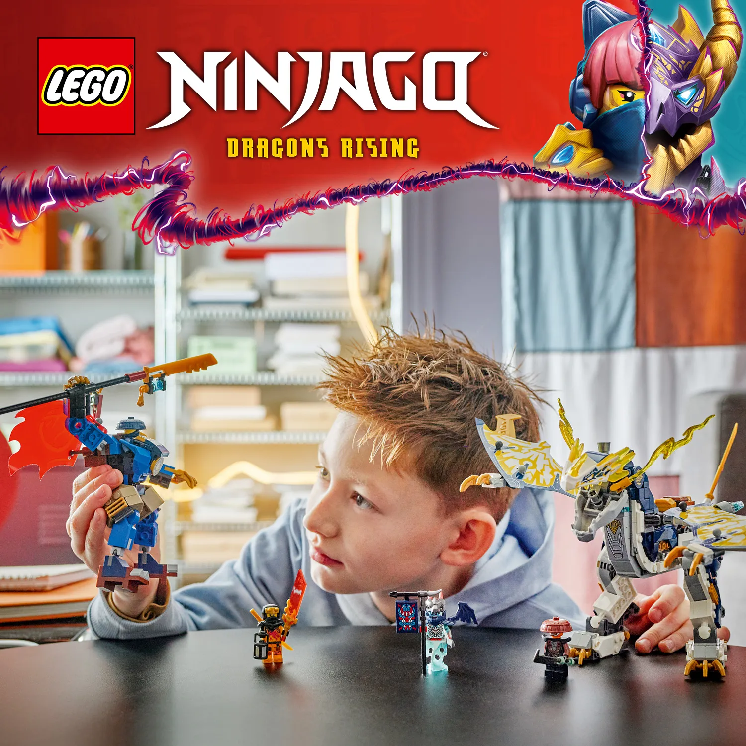 Ігровий набір LEGO&reg; NINJAGO&reg; з драконом і роботом