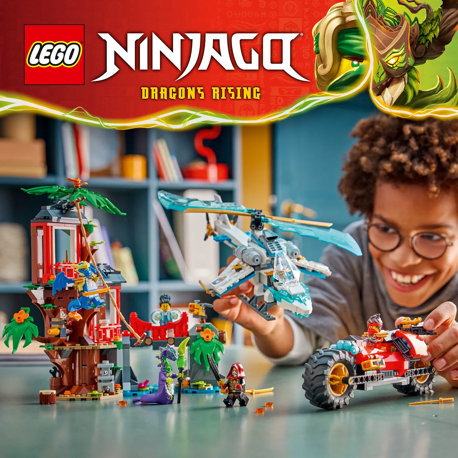 LEGO&reg; NINJAGO&reg; Автомобильная битва ниндзя возле дома на дереве