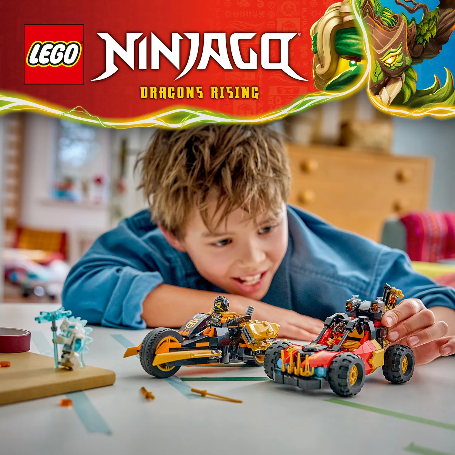 Ігровий набір LEGO&reg; NINJAGO&reg; з 2 іграшковими транспортними засобами