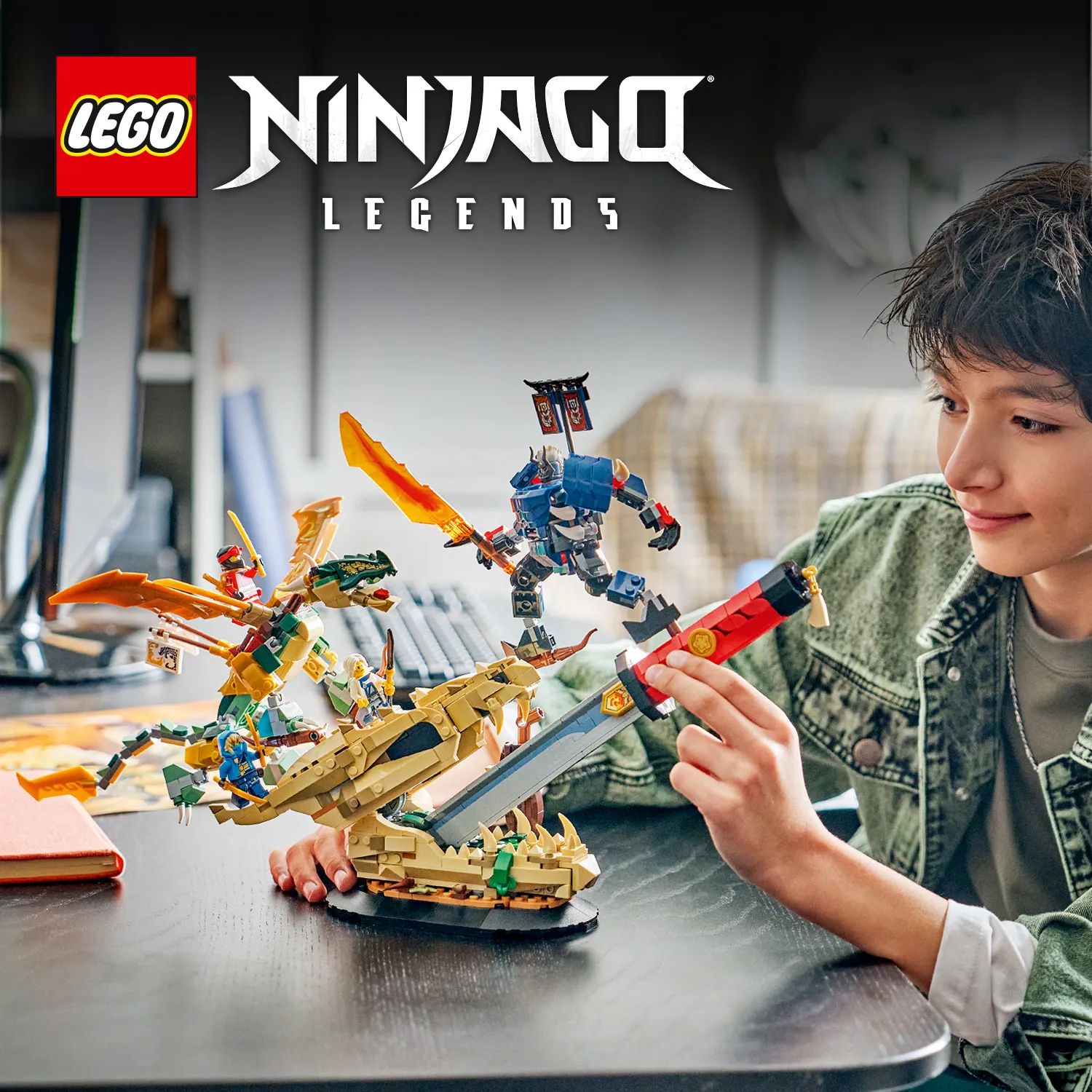 Набір LEGO&reg; NINJAGO&reg; Битва біля черепа Дракона з мечем
