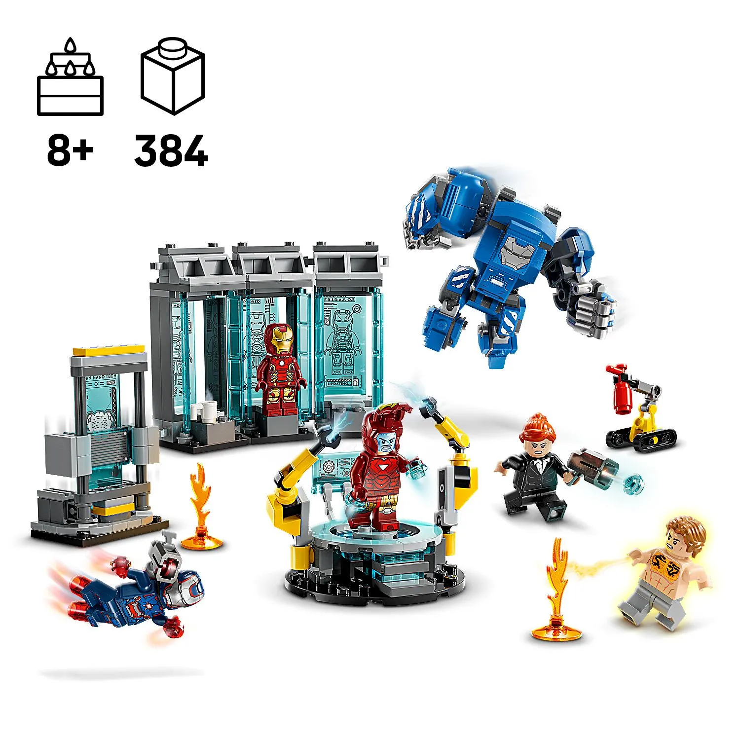 Приключения LEGO® | Marvel в зале доспехов