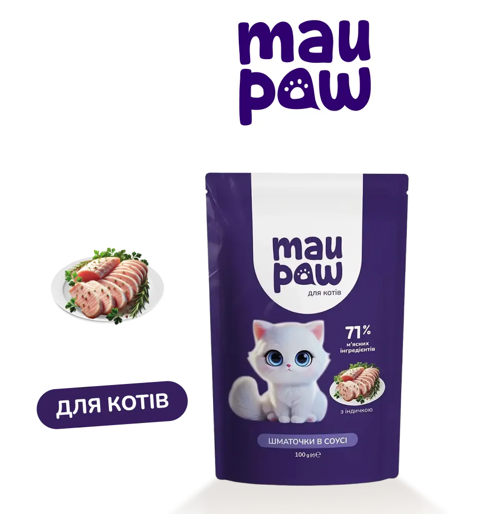 Фото 1 Корм для котів MAU PAW
