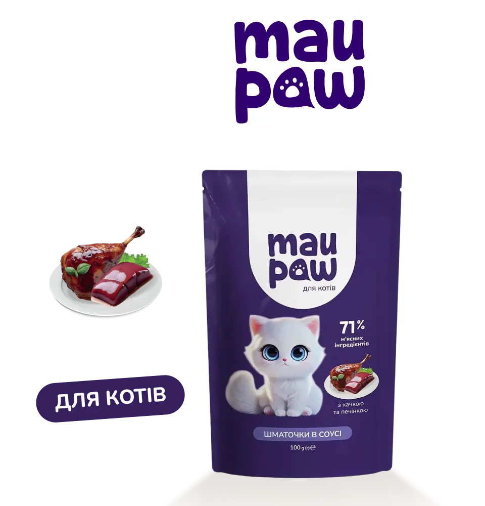 Фото 1 Корм для котів MAU PAW