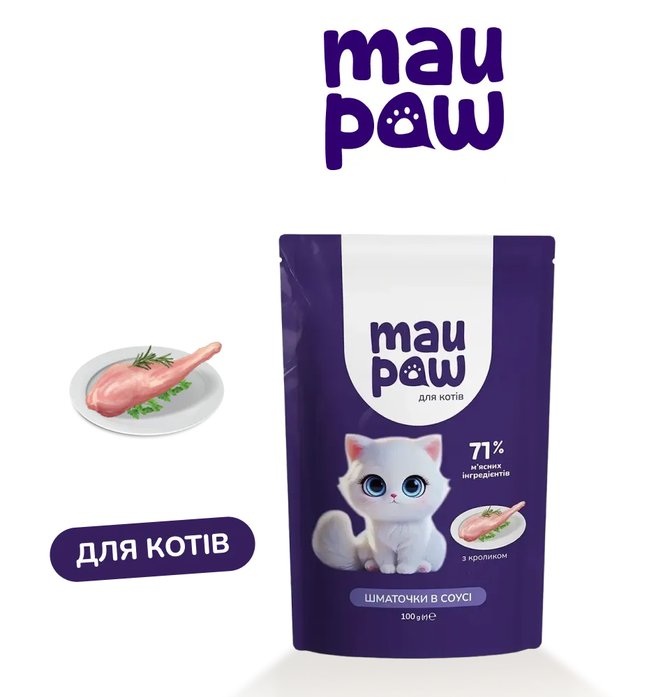 Фото 1 Корм для котів MAU PAW