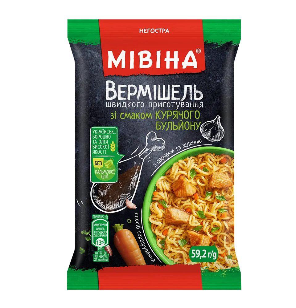 Фото 5 Мівіна зі смаком курячого бульйону