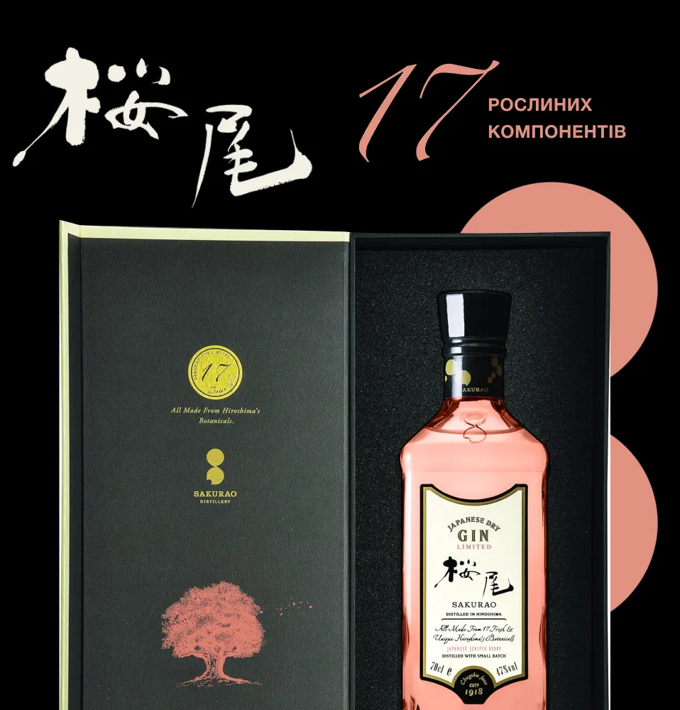 Фото 2 Sakurao Japanes Dry Gin Limited