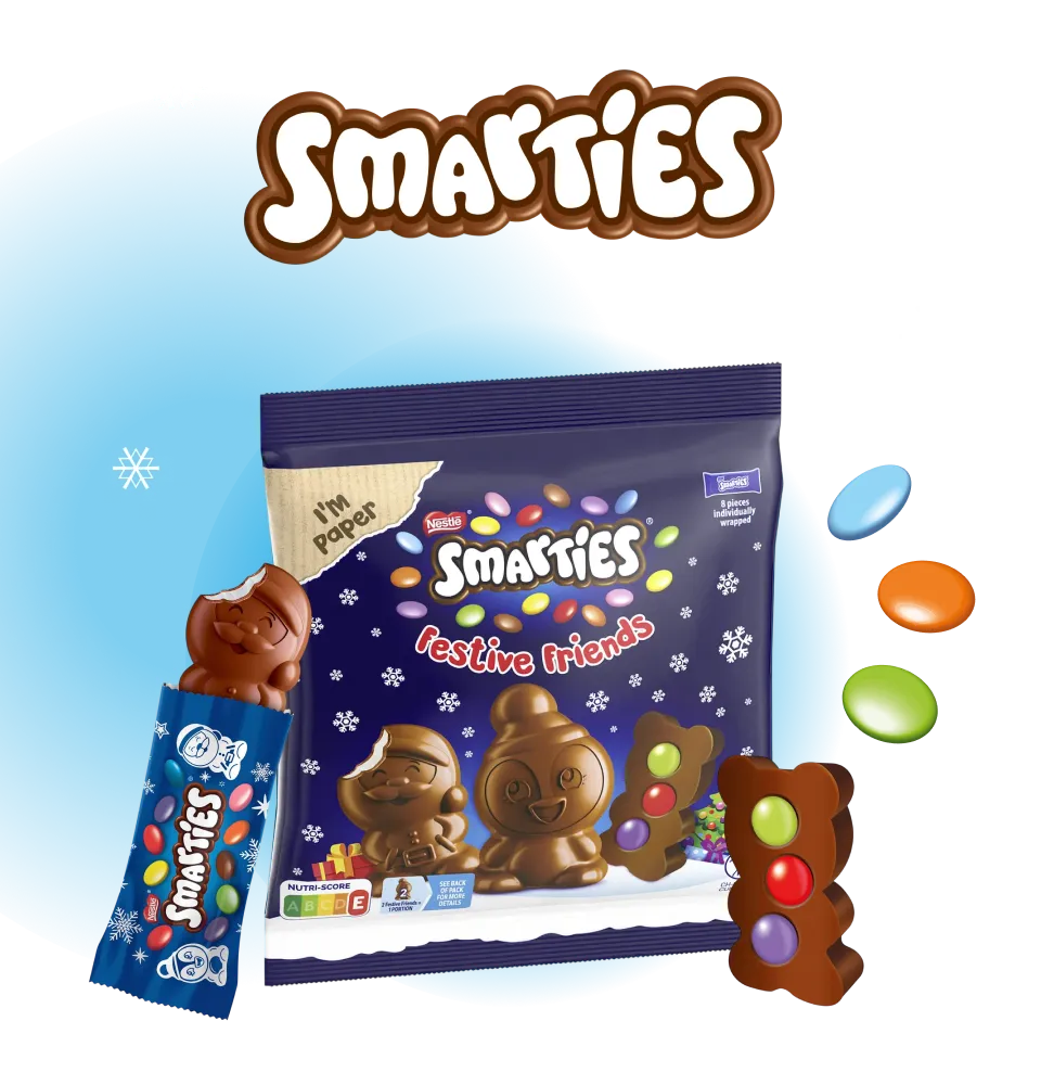 Фото 1 Smarties Молочний шоколад з начинкою драже