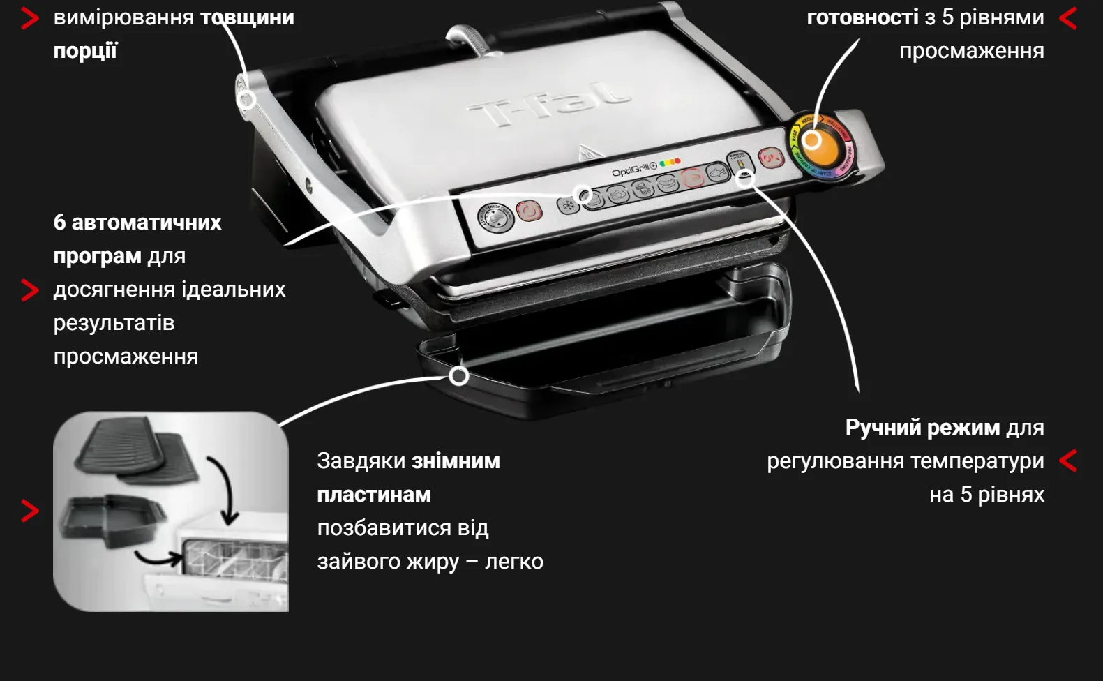 Фото 2 Tefal OptiGrill+ GC716D12