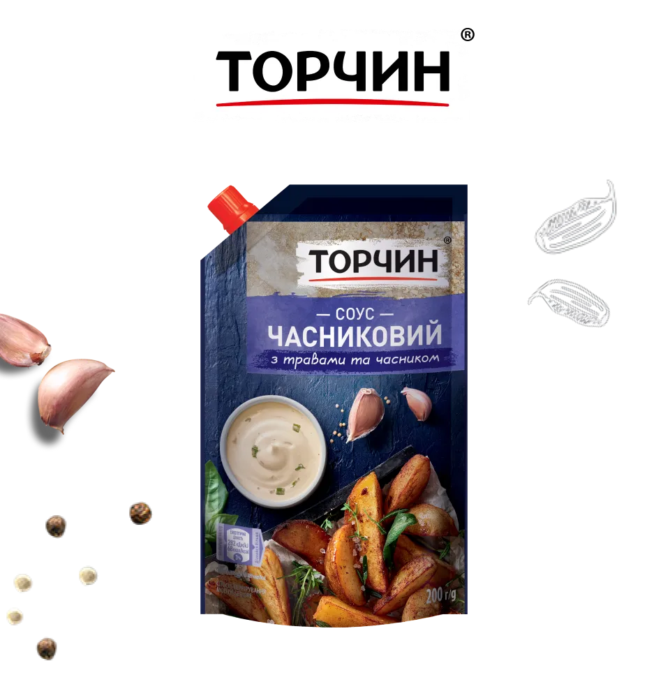 Фото 1 Соус Торчин Часниковий