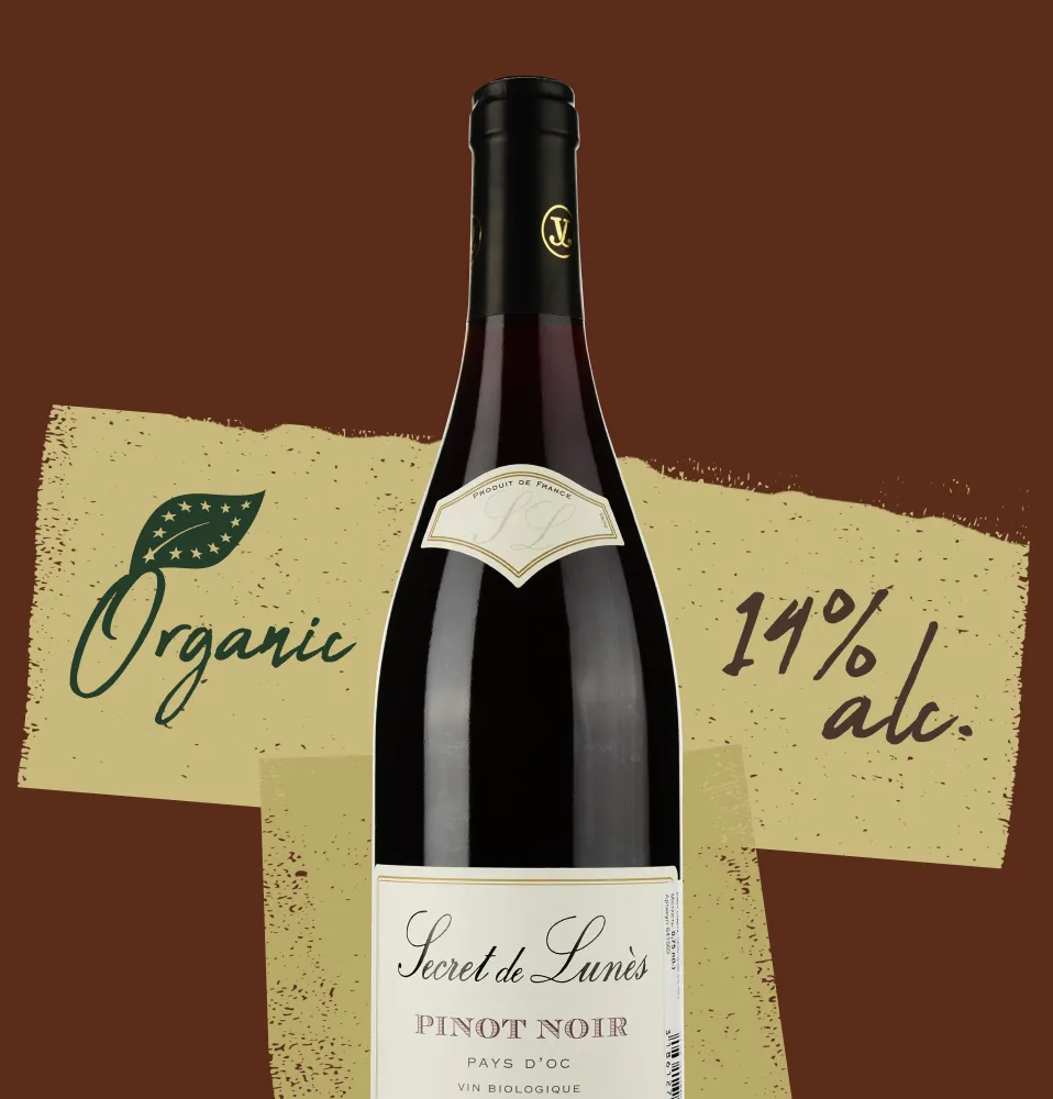 Фото 2 Vignobles Jeanjean Vin De Pays D'oc Secret de Lunes Pinot Noir Bio