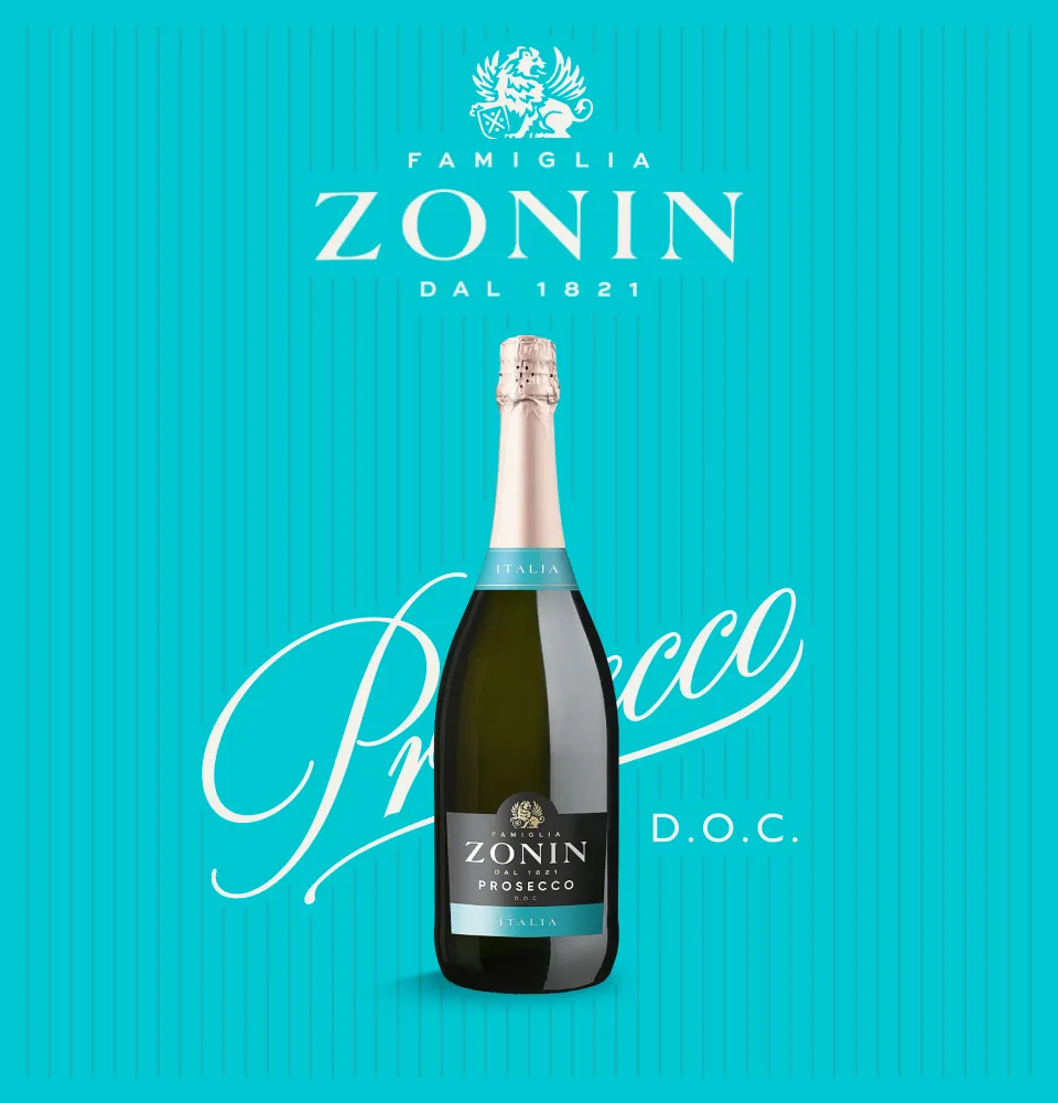 Фото 1 Zonin Prosecco Spumante Brut Cuvee 1821