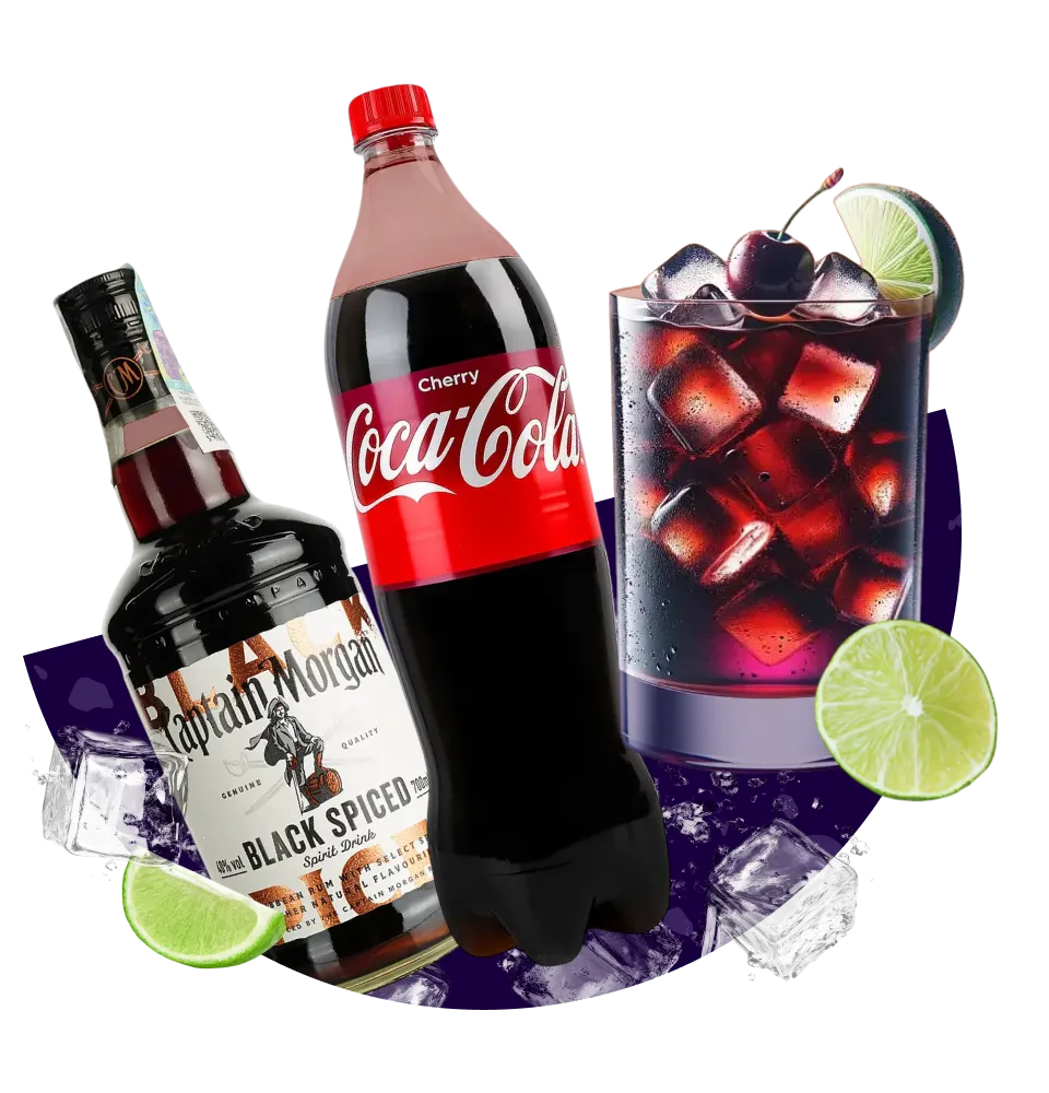 Фото 4 Коктейль Black Spiced & Cherry Cola