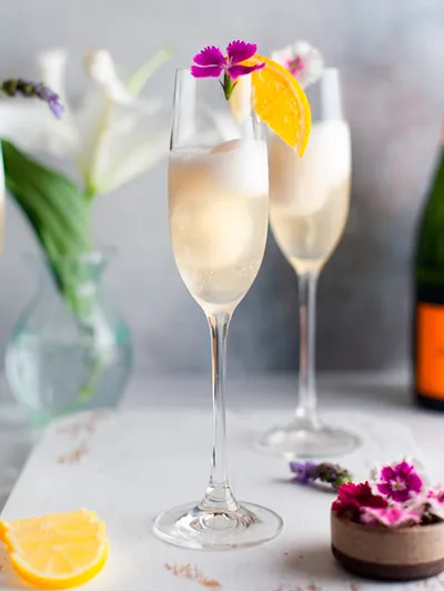 Peach Sorbet Champagne