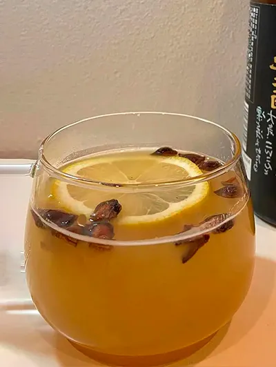 Sake hot toddy (junmai)