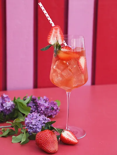 Spiced Summer Strawberry Spritz
