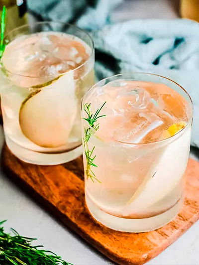 Tangy Pear Sangria With White Wine